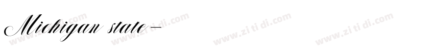 Michigan state字体转换